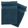 Gant De Toilette|Eden Lot de 2 gants de toilette 15 x 21 cm Couleur moderne bleu encre