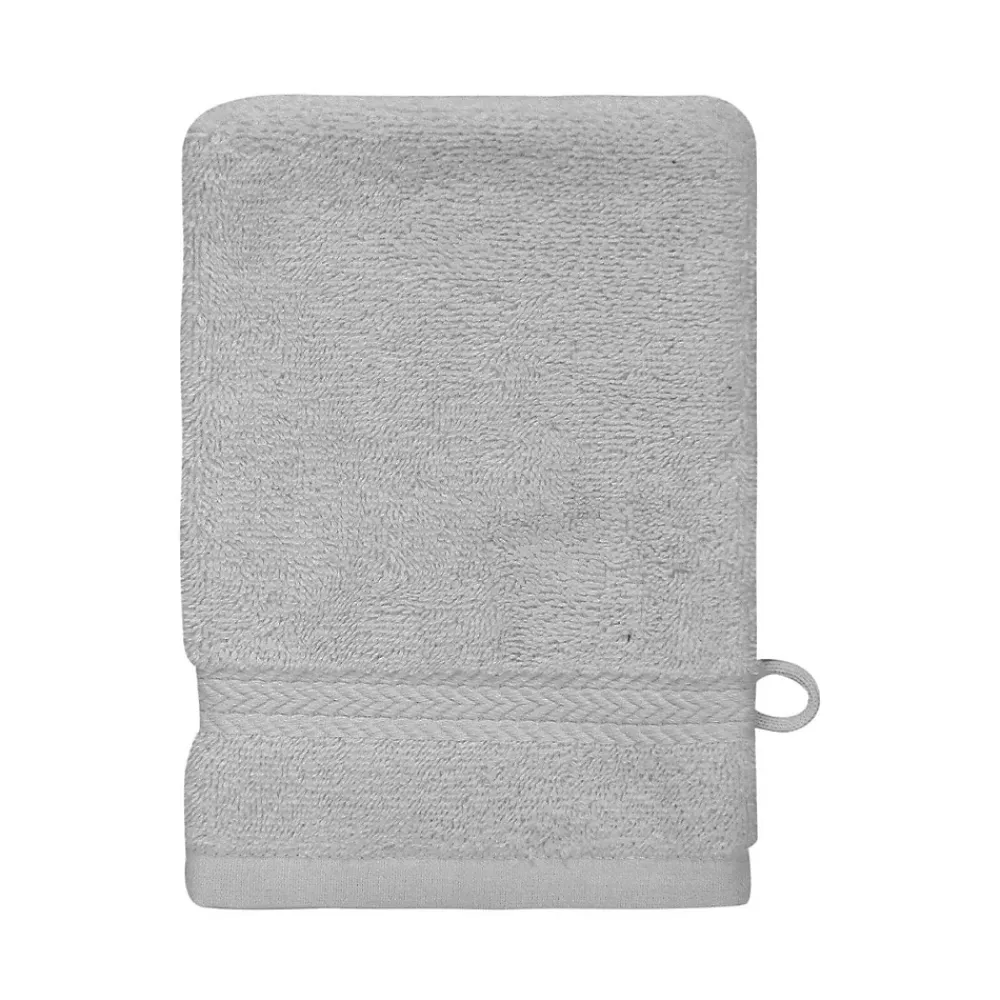 Gant De Toilette|Sensei Maison Lot de 3 gants de toilette 550 g/m² Gris Perle 16x22 cm LUXURY