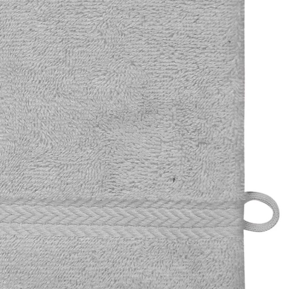 Gant De Toilette|Sensei Maison Lot de 3 gants de toilette 550 g/m² Gris Perle 16x22 cm LUXURY
