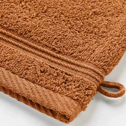 Serviette De Toilette|Eden Lot de 2 gants de toilette 15 x 21 cm Tendresse caramel