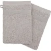 Gant De Toilette|Eden Lot de 2 gants de toilette 15 x 21 cm Couleur moderne taupe