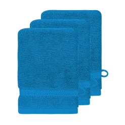 Sensei Maison Lot de 3 gants de toilette 550 g/m² Ocean 16x22 cm LUXURY