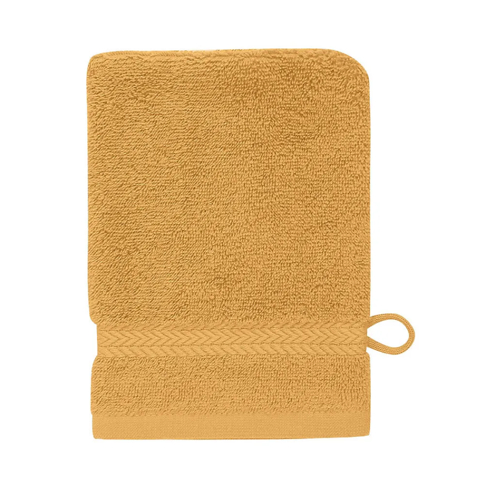 Sensei Maison Lot de 3 gants de toilette 550 g/m² Caramel 16x22 cm LUXURY