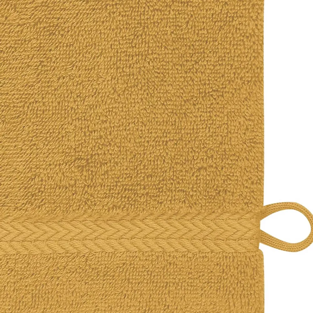 Sensei Maison Lot de 3 gants de toilette 550 g/m² Caramel 16x22 cm LUXURY