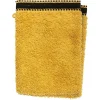 Atmosphera Créateur D'Intérieur Lot de 2 gants de toilette Joia - coton 550 gr/m² - jaune moutarde 15x21 cm - Atmosphera