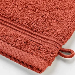 Eden Lot de 2 gants de toilette 15 x 21 cm Tendresse marsala