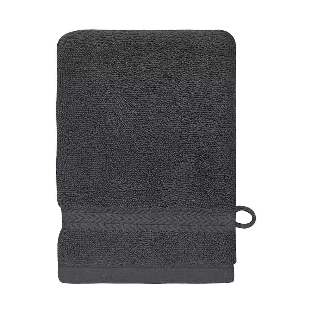Gant De Toilette|Sensei Maison Lot de 3 gants de toilette 550 g/m² Ardoise 16x22 cm LUXURY