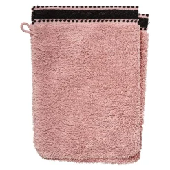 Atmosphera Créateur D'Intérieur Lot de 2 gants de toilette Joia - coton 550 gr/m² - rose 15x21 cm - Atmosphera