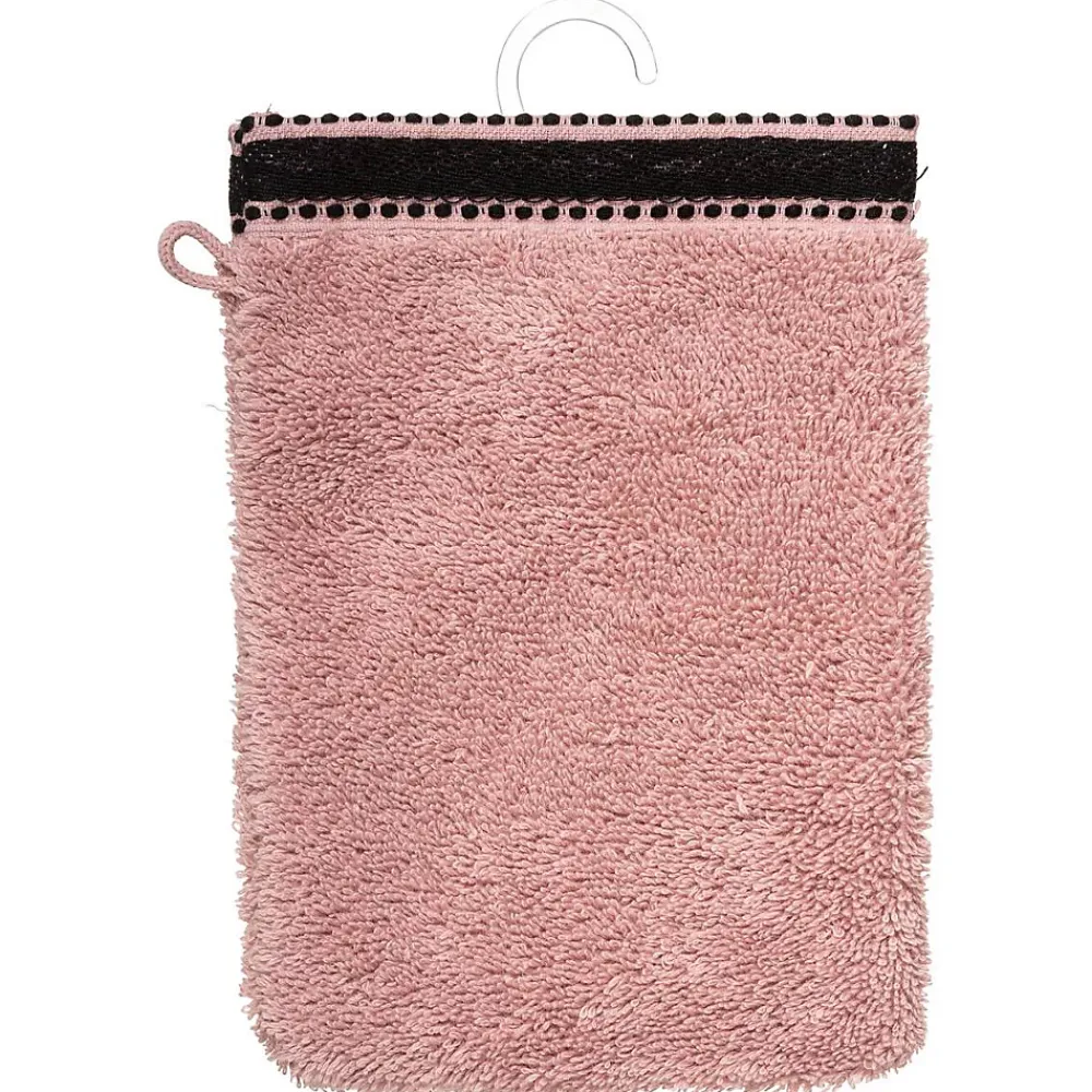 Atmosphera Créateur D'Intérieur Lot de 2 gants de toilette Joia - coton 550 gr/m² - rose 15x21 cm - Atmosphera