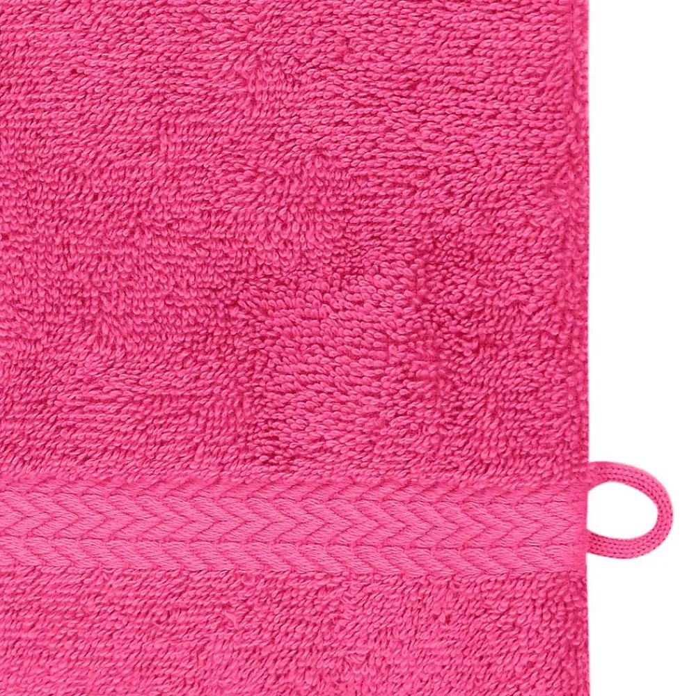 Gant De Toilette|Sensei Maison Lot de 3 gants de toilette 550 g/m² Rose Indien 16x22 cm LUXURY