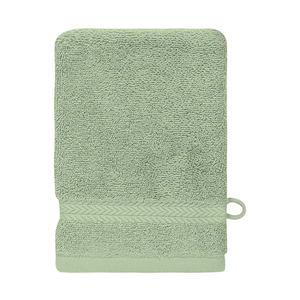 Gant De Toilette|Sensei Maison Lot de 3 gants de toilette 550 g/m² Sauge 16x22 cm LUXURY