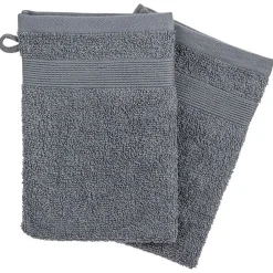 Eden Lot de 2 gants de toilette Couleur moderne