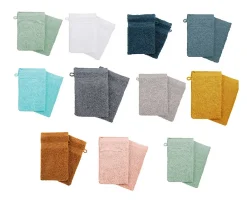 Eden Lot de 2 gants de toilette Couleur moderne
