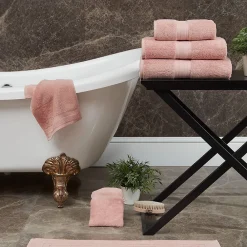 Gant De Toilette|Sensei Maison Lot de 3 gants de toilette 550 g/m² Poudre 16x22 cm LUXURY