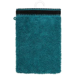 Gant De Toilette|Atmosphera Créateur D'Intérieur Lot de 2 gants de toilette Joia - coton 550 gr/m² - bleu canard 15x21 cm - Atmosphera