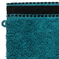 Gant De Toilette|Atmosphera Créateur D'Intérieur Lot de 2 gants de toilette Joia - coton 550 gr/m² - bleu canard 15x21 cm - Atmosphera