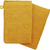 Gant De Toilette|Eden Lot de 2 gants de toilette 15 x 21 cm Couleur moderne ocre