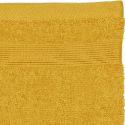 Gant De Toilette|Eden Lot de 2 gants de toilette 15 x 21 cm Couleur moderne ocre