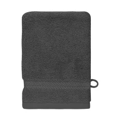 Sensei Maison Lot de 3 gants de toilette 550 g/m² Anthracite 16x22 cm LUXURY