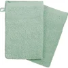 Atmosphera Créateur D'Intérieur Lot de 2 gants de toilette - coton 450 gr/m² - vert céladon 15x21 cm - Atmosphera