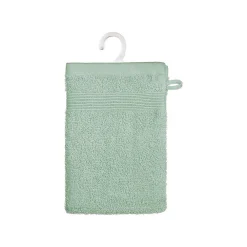 Atmosphera Créateur D'Intérieur Lot de 2 gants de toilette - coton 450 gr/m² - vert céladon 15x21 cm - Atmosphera