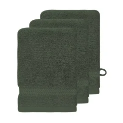 Sensei Maison Lot de 3 gants de toilette 550 g/m² Eucalyptus 16x22 cm LUXURY