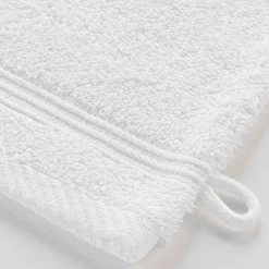 Serviette De Toilette|Eden Lot de 2 gants de toilette 15 x 21 cm Tendresse blanc