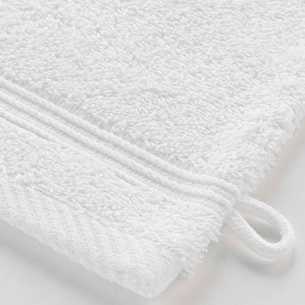Serviette De Toilette|Eden Lot de 2 gants de toilette 15 x 21 cm Tendresse blanc