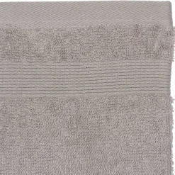 Atmosphera Créateur D'Intérieur Lot de 2 gants de toilette - coton 450 gr/m² - gris taupe 15x21 cm - Atmosphera