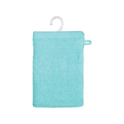 Gant De Toilette|Atmosphera Créateur D'Intérieur Lot de 2 gants de toilette - coton 450 gr/m² - bleu aqua 15x21 cm - Atmosphera