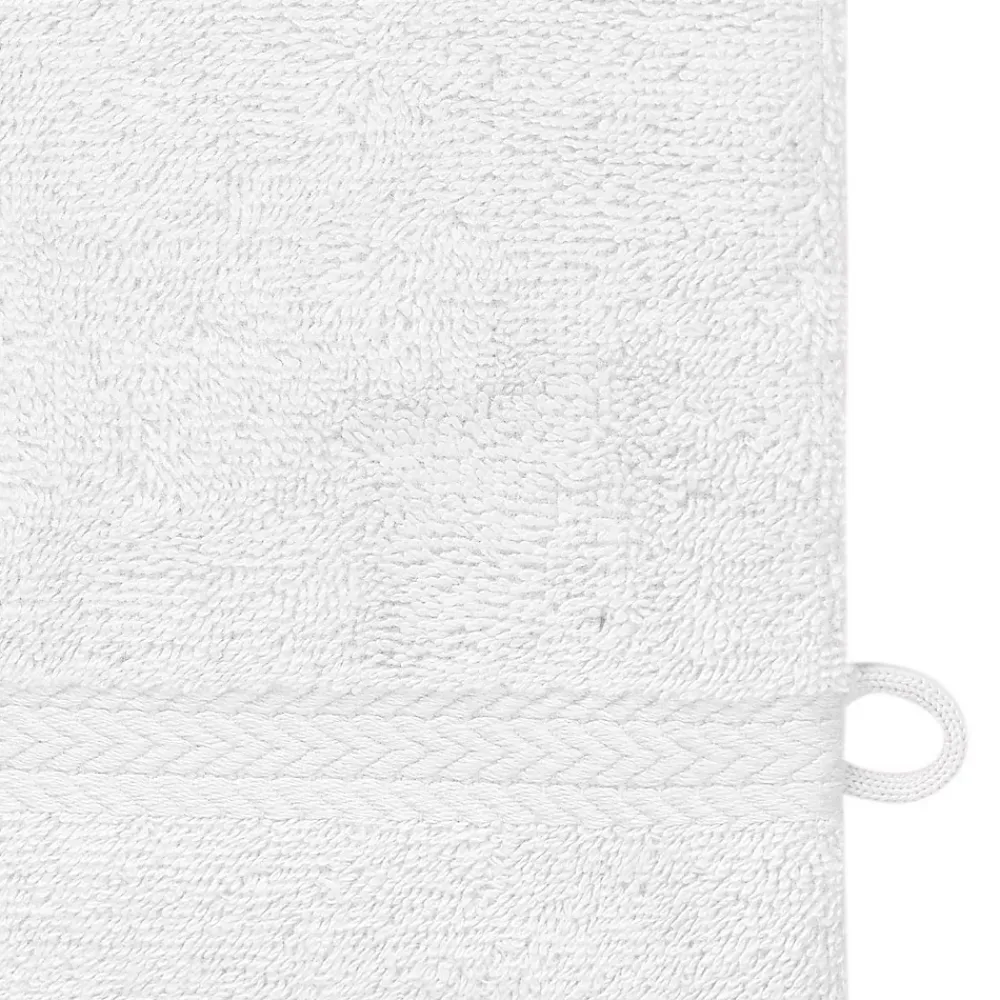 Gant De Toilette|Sensei Maison Lot de 3 gants de toilette 550 g/m² Blanc 16x22 cm LUXURY