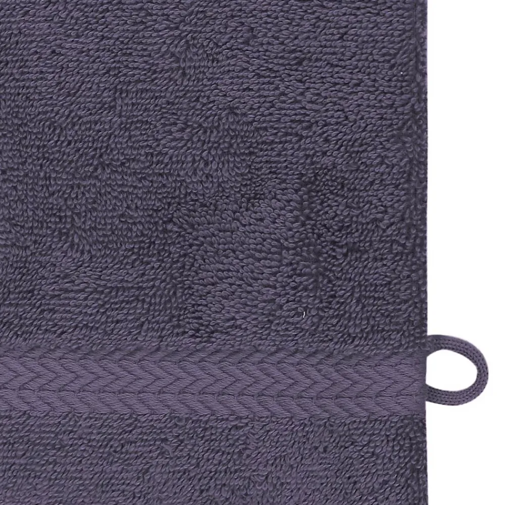 Sensei Maison Lot de 3 gants de toilette 550 g/m² Myrtille 16x22 cm LUXURY