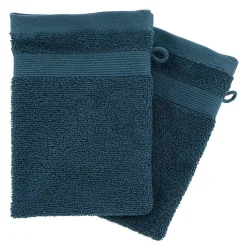 Serviette De Toilette|Atmosphera Créateur D'Intérieur Lot de 2 gants Praia 15x21cm - Atmosphera