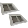 U-tile Lot de 2 niches à carreler étanches - formats intérieurs 50 x 40 cm - 9 cm de profondeur