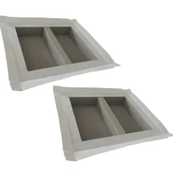 U-tile Lot de 2 niches à carreler étanches - formats intérieurs 50 x 40 cm - 9 cm de profondeur
