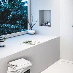 U-tile Lot de 2 niches de douche à carreler - formats intérieurs 40 x 20 cm - 9 cm de profondeur