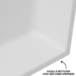 Niche De Salle De Bains|Italbox Lot de 2 Niches de Douche Blanc Satiné - 30x60 cm - Rangement Mural Salle de Bain - NOOK