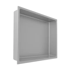 Niche De Salle De Bains|Italbox Lot de 2 Niches de Douche Gris Satiné - 30x30 cm - Rangement Mural Salle de Bain - NOOK