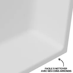 Niche De Salle De Bains|Italbox Lot de 2 Niches de Douche Blanc Satiné - 30x30 cm - Rangement Mural Salle de Bain - NOOK