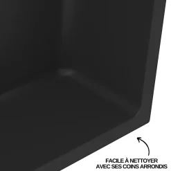 Niche De Salle De Bains|Italbox Lot de 2 Niches de Douche Noir Satiné - 30x60 cm - Rangement Mural Salle de Bain - NOOK