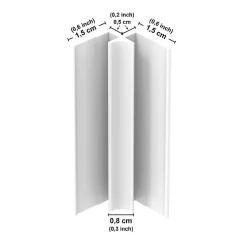 Panneau Mural De Salle De Bains|99Deco Lot de 2 panneaux de douche en aluminium (90x220 & 120x220 cm) + profilés blanc - Charme - Vert