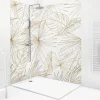 99Deco Lot de 2 panneaux de douche en aluminium (90x220 & 120x220 cm) + profilés blanc - Lamnar Kola