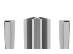 Vente-unique Lot de 2 panneaux muraux de douche vert clair en aluminium avec profilés - L90 x L120 x H210 cm - ITZIAR