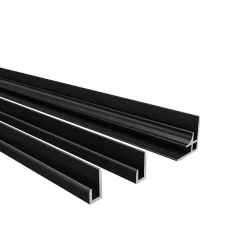 AICA Sanitaire Lot de 2 panneaux muraux de douche gris mural aluminium avec 3 profiles - L.90 x L.90 x H.210 cm - facile à nettoyer