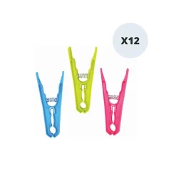 Etendoir À Linge|MSV Lot de 12 Pinces à linge 9cm Couleurs assorties