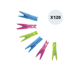 Etendoir À Linge|MSV Lot de 120 pinces à linge plastique