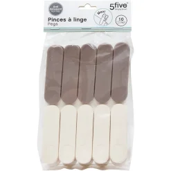 Etendoir À Linge|5Five Lot de 10 pinces à linge - Multicolore-