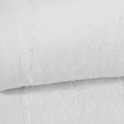 Sensei Maison Lot de 2 serviettes de toilette 500 g/m² Blanc 50x90 cm STUDIO