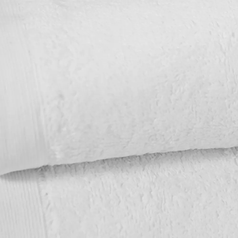 Sensei Maison Lot de 2 serviettes de toilette 500 g/m² Blanc 50x90 cm STUDIO