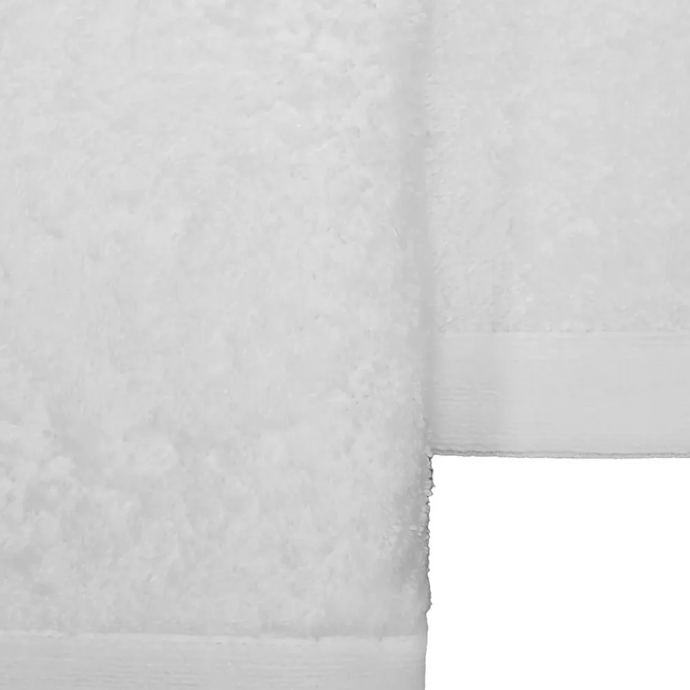Sensei Maison Lot de 2 serviettes de toilette 500 g/m² Blanc 50x90 cm STUDIO
